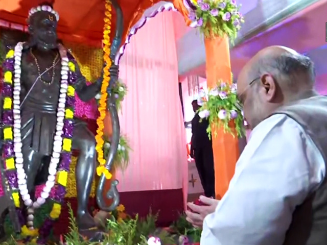 Amit Shah Lays Foundation Stone Of Parshuram Statue In Arunachal