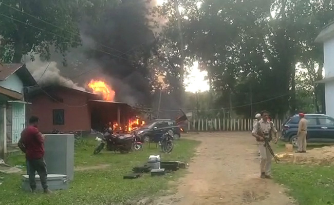 Police Station Set On Fire In Assam Over Alleged Custodial Death