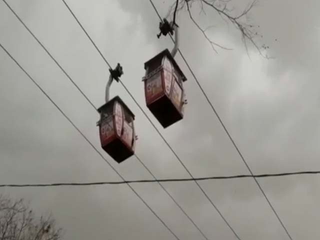 Watch: Cable Cars Sway In Heavy Wind, 30 Devotees Stuck For Half An Hour