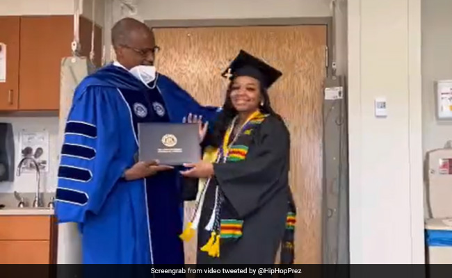 Woman Receives Diploma In Hospital, Internet Praises "Special Treatment"