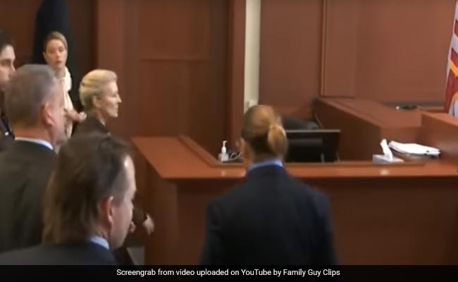 Video: Tense Moment When Amber Heard Came Face-To-Face With Johnny Depp