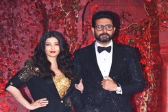 Aishwarya Rai And Abhishek Bachchan Twin In Black And Bling At Karan Johar's 50th Birthday  Party Aishwarya Rai And Abhishek Bachchan Twin In Black And Bling At Karan Johar's 50th Birthday  Party