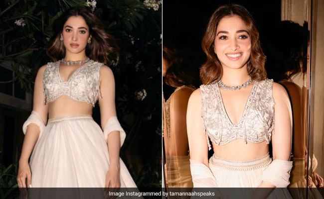Tamannaah Bhatia's Ethereal White <i>Lehenga</i> Is A Modern-Day Fairytale