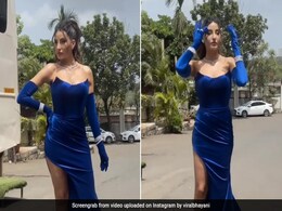 Nora Fatehi का स्ट्रेपलेस ब्लू गाउन है किसी भी कॉकटेल पार्टी के लिए परफेक्ट, ट्रेंडी होने के साथ ही है क्लासी  Nora Fatehi का स्ट्रेपलेस ब्लू गाउन है किसी भी कॉकटेल पार्टी के लिए परफेक्ट, ट्रेंडी होने के साथ ही है क्लासी