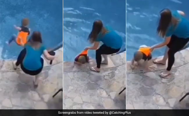 नॉटी बच्चे की मां ने दिखाई ऐसी फुर्ती, नहीं तो हो सकता था बड़ा  हादसा, देखिए VIDEO