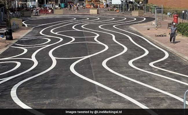 Residents Unhappy As Town Spends 178,000 Pounds On Wiggly White Lines