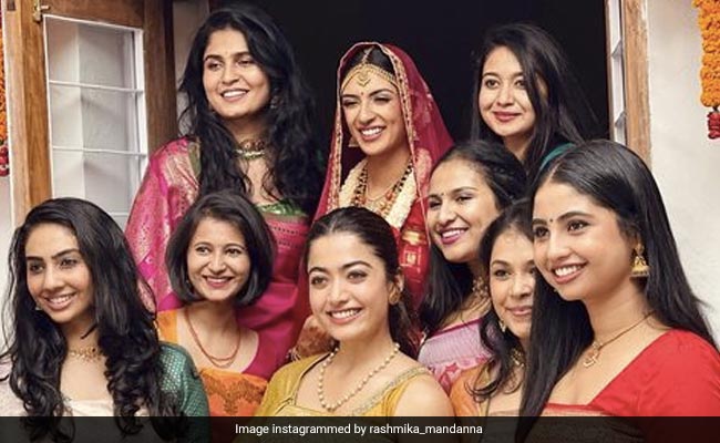 Rashmika Mandanna Turns Perfect Bridesmaid For Childhood Friend, Shares Pics
