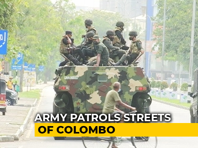 Armoured Vehicles Patrol Sri Lankan Streets