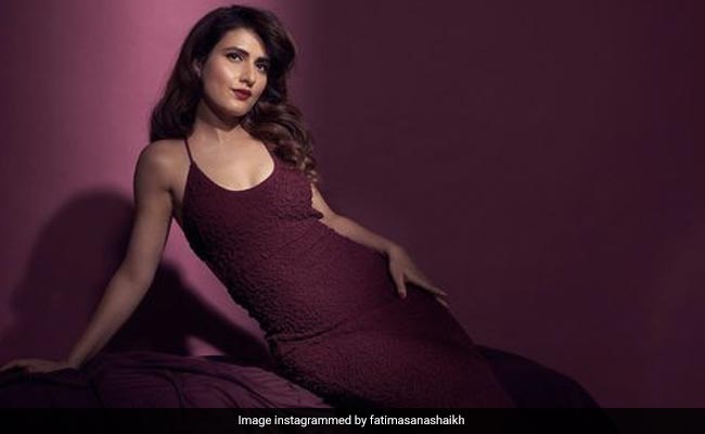 Fatima Sana Shaikh's Cutout Wine Dress Needs Nothing Else But Her Charming Touch To It