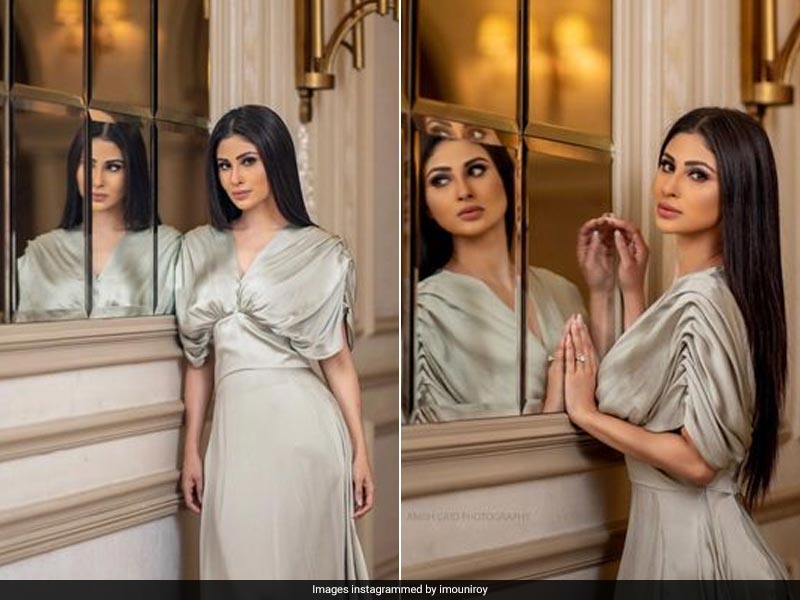 Mouni Roy Is Here To Dazzle In A Metallic Evening Gown