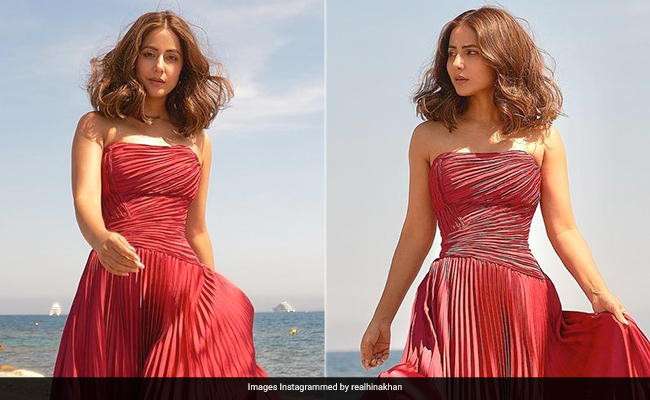 Hina Khan's Red Gown Is Enough To Paint Cannes Mighty Red And Ravishing