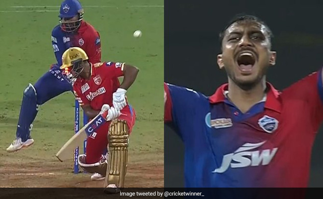 Axar Patel की मिस्टी बॉल समझ नहीं पाए मयंक अग्रवाल, खड़े-खड़े हो गए बोल्ड