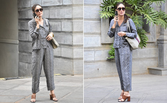 Kareena Kapoor In A Printed Co-Ord Set With A Gucci Bag And Chunky Heels Is All Of Us On The Weekend