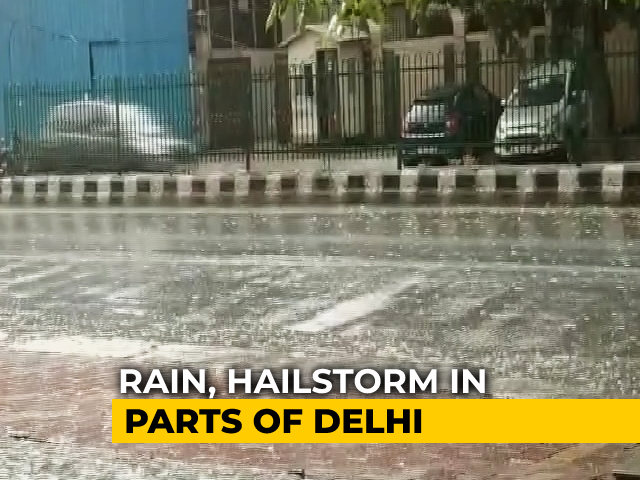 Rain, Hailstorm In Parts Of Delhi Amid Severe Heat Wave