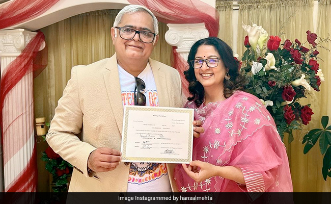 Hansal Mehta And Partner Safeena Husain Just Got Married "After 17 Years, Two Children"