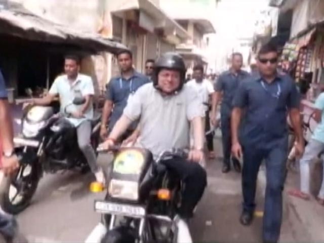 Uttarakhand Chief Minister's Bike Ride Ahead Of Champawat Bypolls