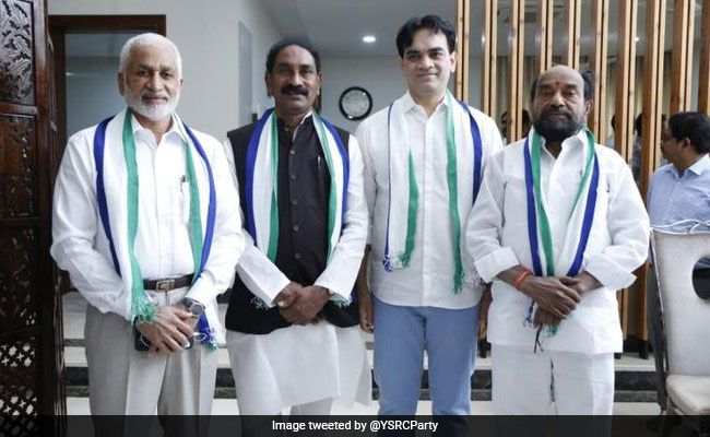 4 From Andhra's Ruling Party File Nomination For Rajya Sabha Elections 4 From Andhra's Ruling Party File Nomination For Rajya Sabha Elections