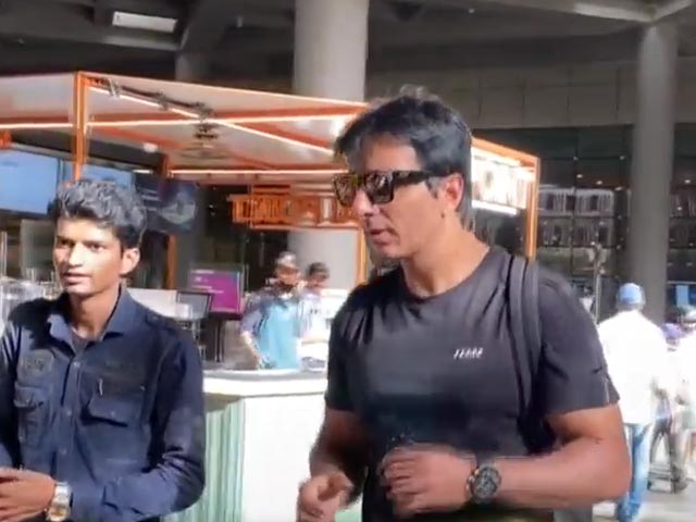 Sonu Sood Opts For Casual Outfit For His Airport Look