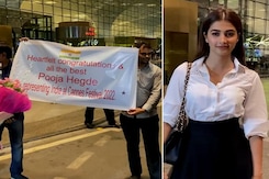 Cannes 2022: Fans Surprise Pooja Hegde With A Poster At The Airport Cannes 2022: Fans Surprise Pooja Hegde With A Poster At The Airport