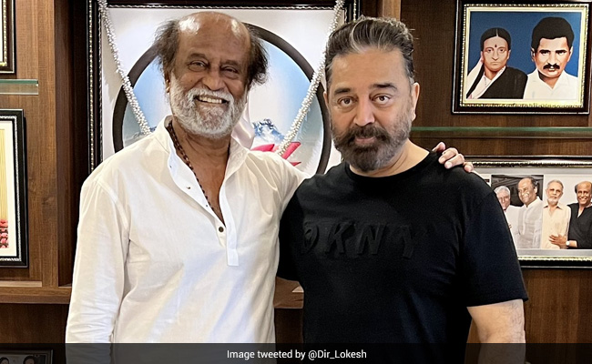 Ahead Of <i>Vikram</i> Release, Kamal Haasan Meets Friend Rajinikanth. See Pic