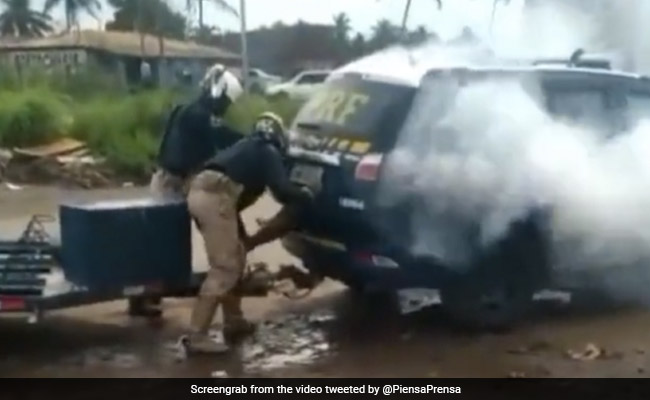 Brazil Cops Filmed Gassing Man Inside SUV Trunk, Viral Pics Spark Outrage
