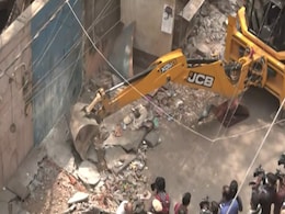 3-Storey Home Of Suspected Drug Smuggler Demolished In Faridabad 3-Storey Home Of Suspected Drug Smuggler Demolished In Faridabad
