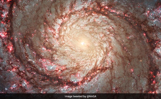NASA Shares Beautiful Image Of Whirlpool Galaxy, Internet Says "Can't Divert Eyes"
