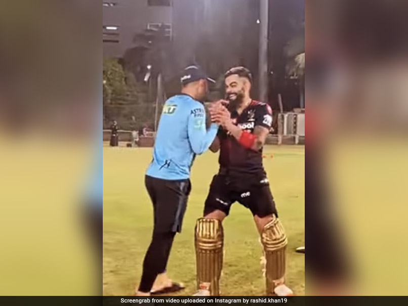 Watch: Virat Kohli Imitates Rashid Khans Trademark Snake Shot, Jokes "Ye Bhaisaab Alag Hi Khelte Hain"
