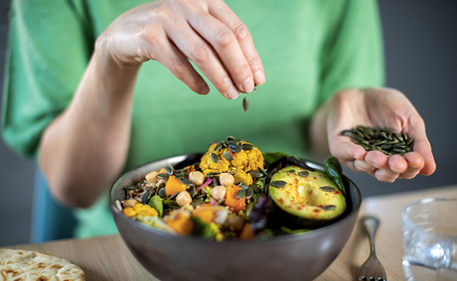 Seeds such as pumpkin seeds are very good for the skin