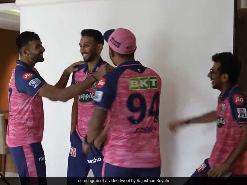 Watch: Rajasthan Royals Pacer Prasidh Krishna Made To Sing "Bhool Bhulaiyaa" Song As Part Of Prank By Yuzvendra Chahal And Co.