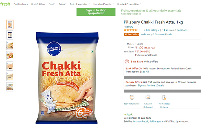 1 रुपये में 1 किलो आटा और आलू ! Amazon Fresh का दमदार ऑफर: ऐसे उठा सकते हैं फायदा