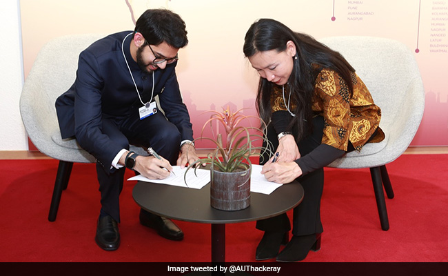 Minister Aaditya Thackeray Signs Pact To Fight Plastic Pollution At Davos