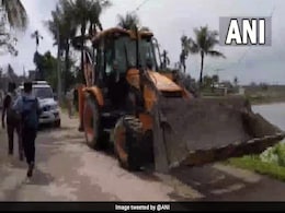 Bulldozers Take Down Homes Of Accused In Assam Police Station Attack Bulldozers Take Down Homes Of Accused In Assam Police Station Attack