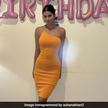 suhana khan orange dress Suhana Khan's Birthday Party Was A Summer Fiesta In Her Orange Dress