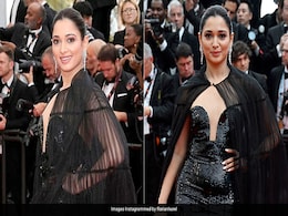 Tamannaah Bhatia Is A Red Carpet Stunner In A Sequinned Black Gown Tamannaah Bhatia Is A Red Carpet Stunner In A Sequinned Black Gown