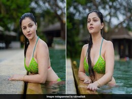 Rubina Dilaik Gives Swimwear An Ethnic Twist In A Dazzling Mirror Work Swimsuit For A Pool Day Rubina Dilaik Gives Swimwear An Ethnic Twist In A Dazzling Mirror Work Swimsuit For A Pool Day
