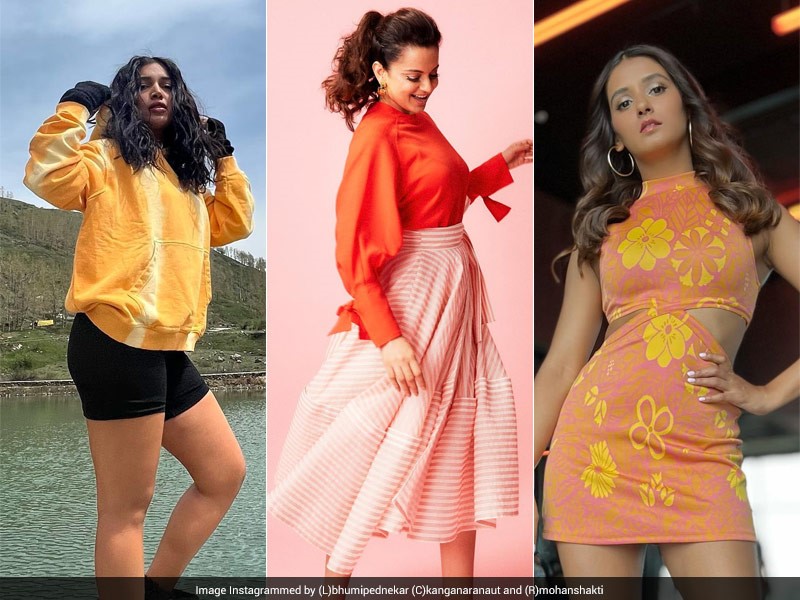 Orange Is The New Black For Bhumi Pednekar, Shakti Mohan And Kangana Ranaut