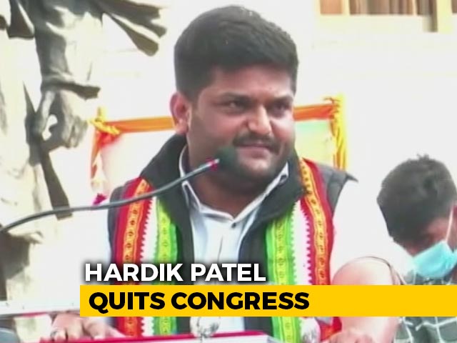 Hardik Patel Quits Congress Amid Gujarat Unit Infighting