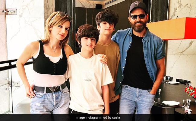 Inside Hrithik Roshan And Sussanne Khan's Fam-Jam With Sons Hrehaan And Hridhaan