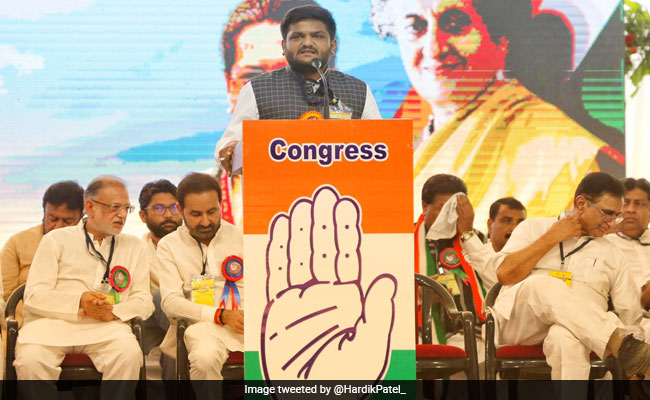 On Hardik Patel's Exit, Congress' "Opportunist" Jab
