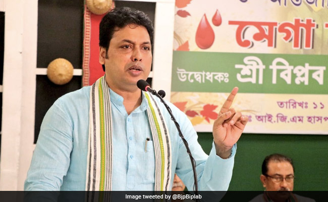 BJP Names Biplab Kumar Deb Its Rajya Sabha Candidate From Tripura
