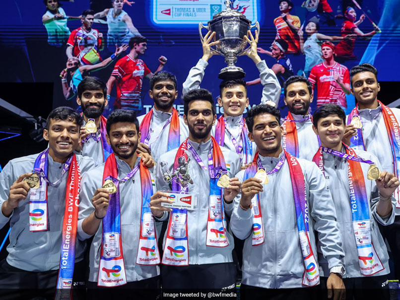 Thomas Cup: BAI Announces Rs 1 Crore Prize Money For Players, Rs 20 Lakh For Support Staff