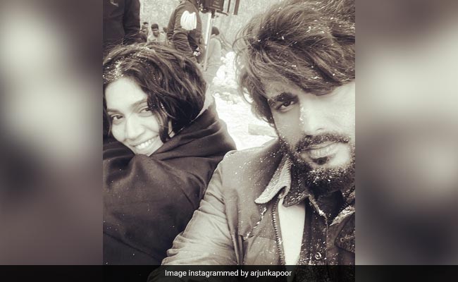 Meet "The Lady And The Lady Killer": Arjun Kapoor And Bhumi Pednekar, One Snowy Day On Set