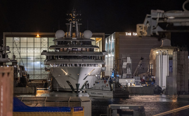 Italy Seizes Superyacht Linked To Russian President Vladimir Putin