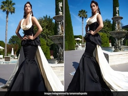 Cannes 2022: Tamannaah Bhatia Makes Her Debut In A Dramatic Black And White Ball Gown Cannes 2022: Tamannaah Bhatia Makes Her Debut In A Dramatic Black And White Ball Gown