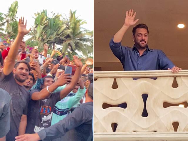 Salman Khan's Fans Gather Outside His House To Wish The Superstar On Eid