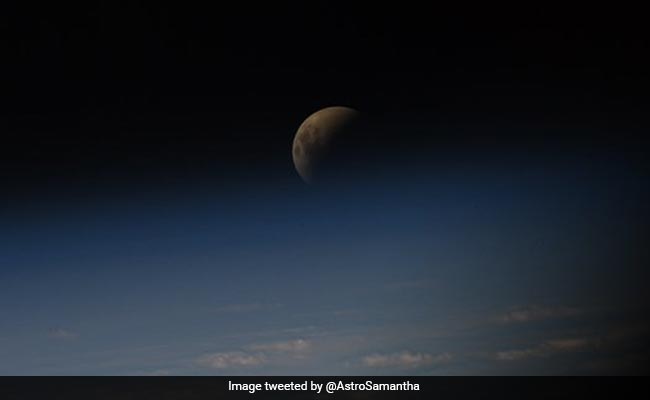 Astronaut Shares Stunning Photo Of "Blood Moon" During Lunar Eclipse