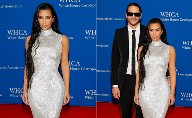 Even A Thousand Diamonds Can't Stop Kim Kardashian's Blingy Gown From Shining