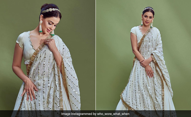 Genelia D'Souza Shines Bright In A Beautiful Abhinav Mishra Lehenga