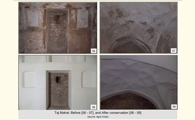 ताजमहल के भीतर 22 'बंद दरवाज़ों' पर जारी विवाद के बीच कमरों की तस्वीरें आईं सामने